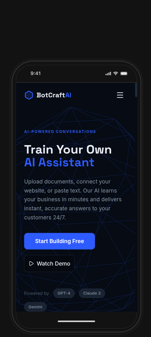 CraftBot – AI Chatbot SaaS Platform